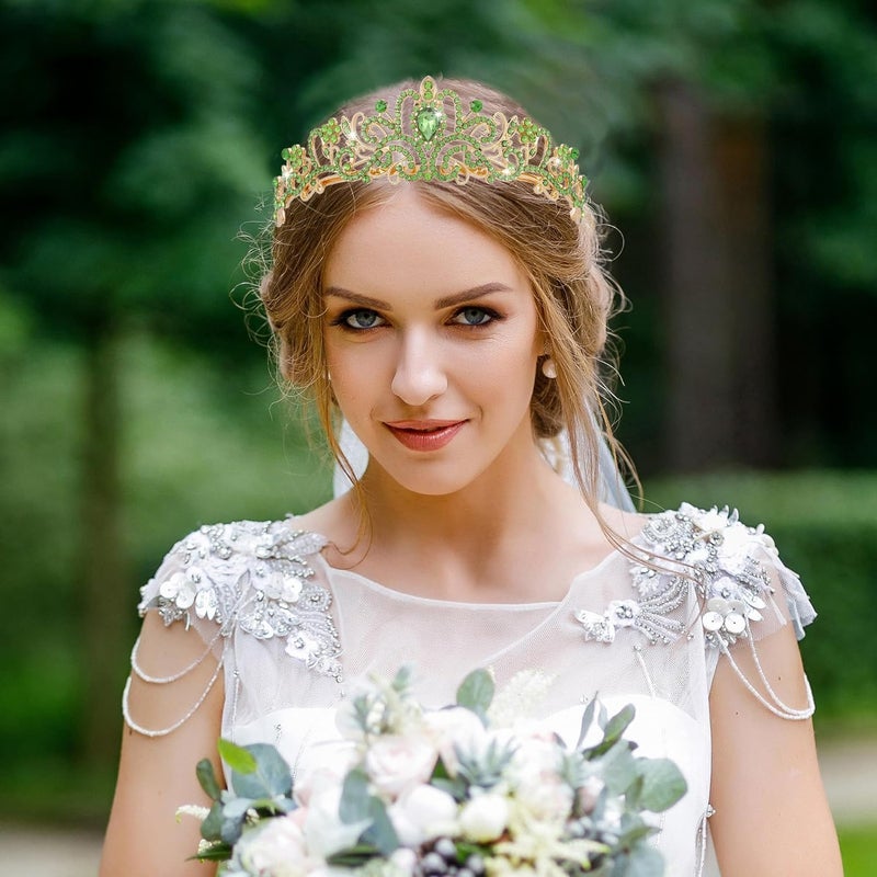 AXX Princess Crown for Women, Crystal Queen Tiaras for Girls Bridal Hair Accessories Gifts for Birthday Wedding Prom, Bridal Party, Pageant, Halloween Christmas Costume - Image 3